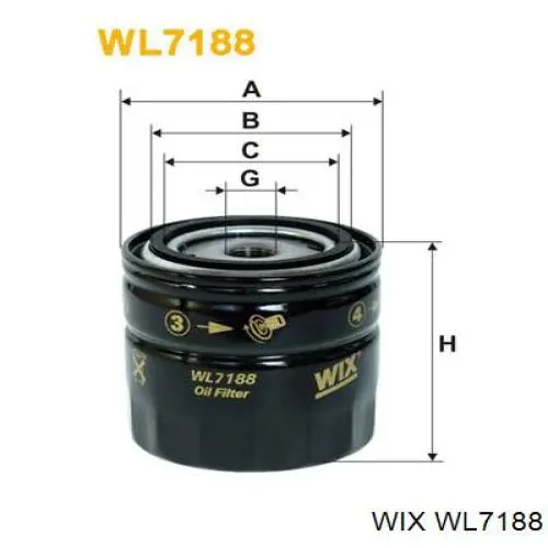 Compre WL7188 WIX Filtro de óleo