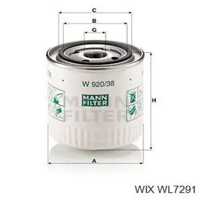 Compre WL7291 WIX Filtro de óleo