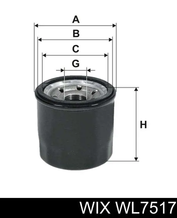 Filtro de óleo WIX WL7517 preço, a partir de 6,77 USD