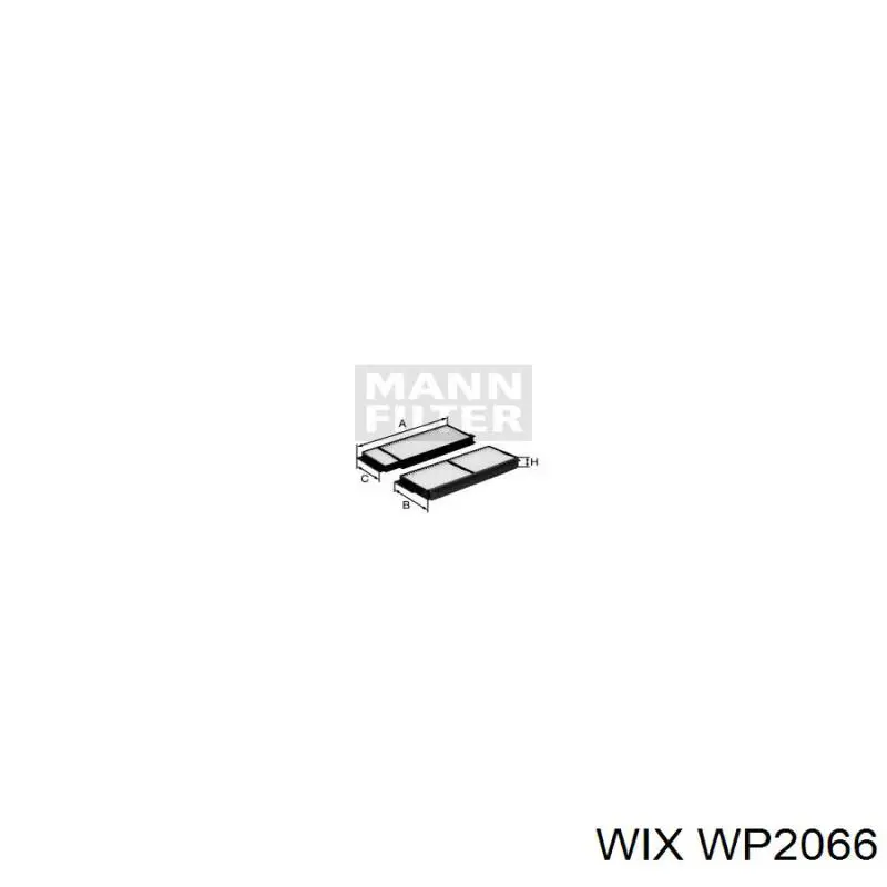WP2066 WIX Filtro de salão