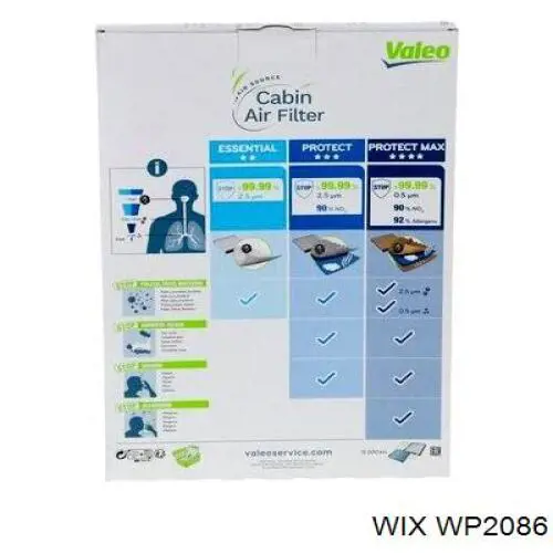 Compre WP2086 WIX Filtro de salão
