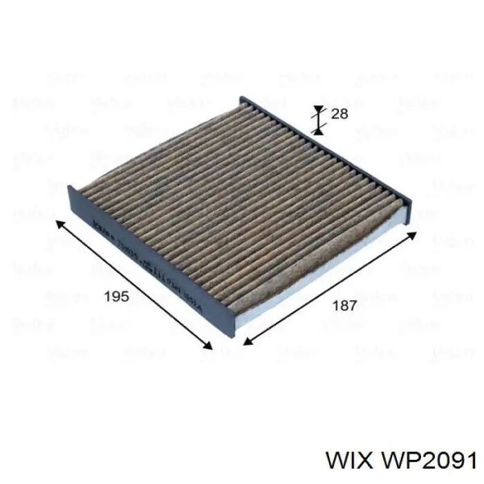 WP2091 WIX Filtro de salão