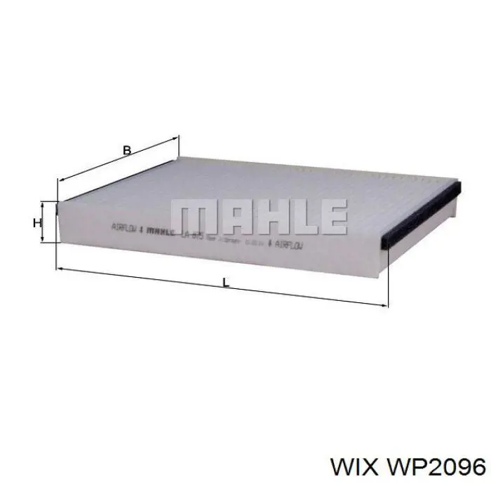 WP2096 WIX Filtro de salão