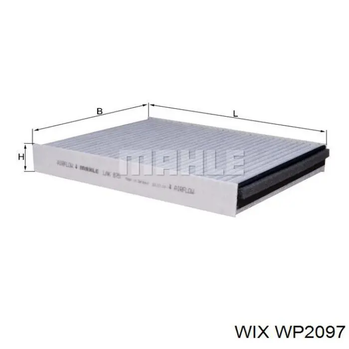 Filtro de salão WIX WP2097 preço, a partir de 13,29 USD