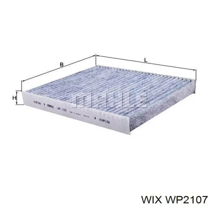Filtro de salão WIX WP2107 preço, a partir de 13,98 USD