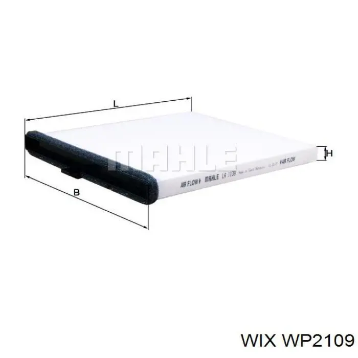 WP2109 WIX Filtro de salão