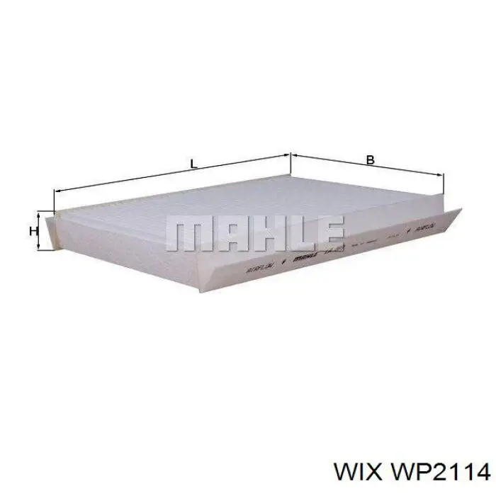 WP2114 WIX Filtro de salão