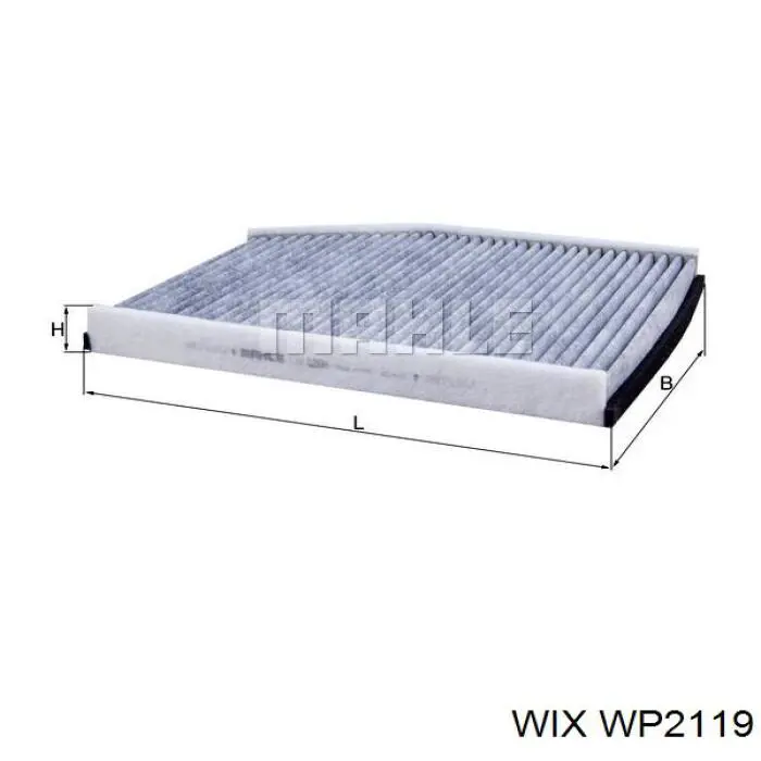 Filtro de salão WIX WP2119 preço, a partir de 11,92 USD