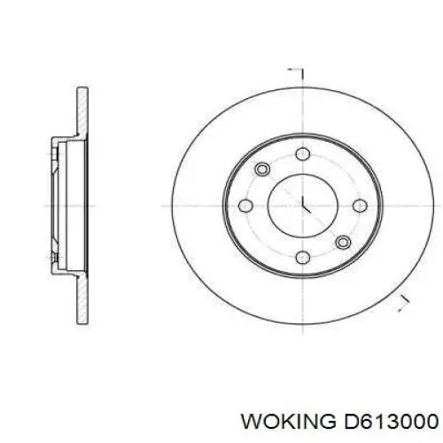 Compre D613000 Woking Disco do freio dianteiro