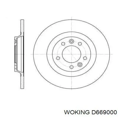 Disco do freio traseiro Woking D669000 preço, a partir de 36,88 USD