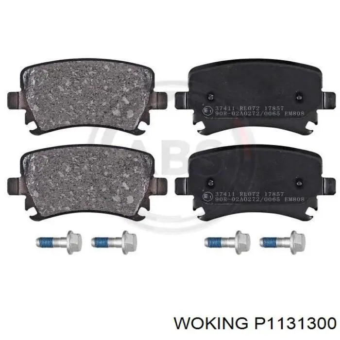 Compre P1131300 Woking Sapatas do freio traseiras de disco