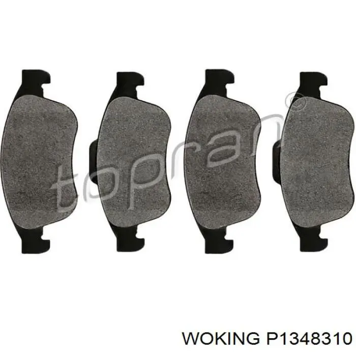 Sapatas do freio dianteiras de disco Woking P1348310 preço, a partir de 32,78 USD