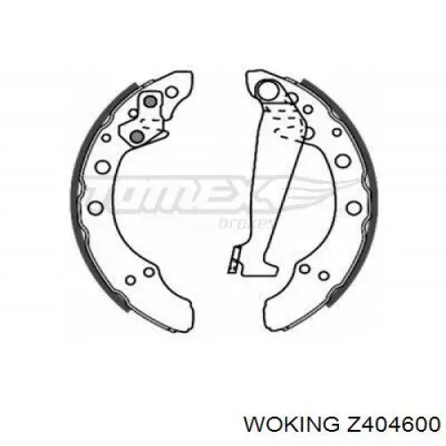 Compre Z404600 Woking Sapatas do freio traseiras de tambor