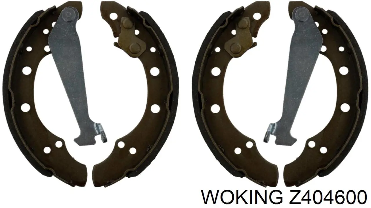 Sapatas do freio traseiras de tambor Woking Z404600 preço, a partir de 24,69 USD