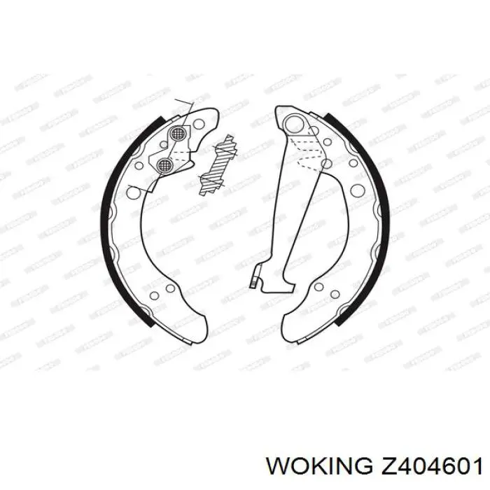 Compre Z404601 Woking Sapatas do freio traseiras de tambor