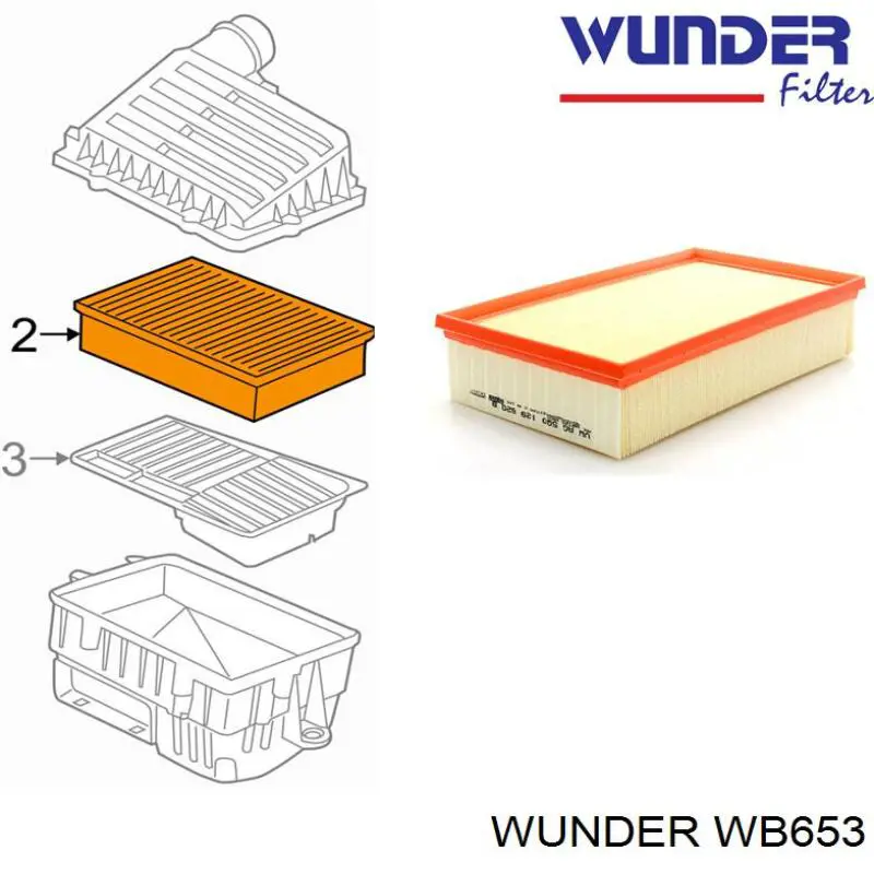 Filtro de combustível Wunder WB653 preço, a partir de 23,45 USD
