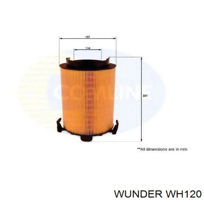 Filtro de ar Wunder WH120 preço, a partir de 15,96 USD