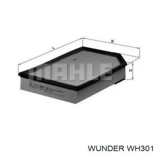Filtro de ar Wunder WH301 preço, a partir de 8,41 USD