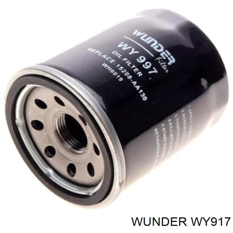 Filtro de óleo Wunder WY917 preço, a partir de 7,77 USD
