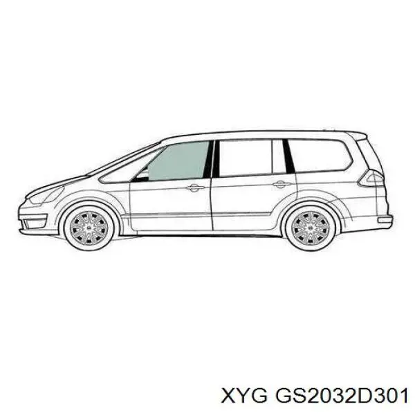 9201K0 Peugeot/Citroen Vidro da porta dianteira esquerda