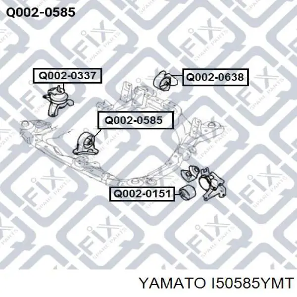 Coxim (suporte) dianteiro de motor Yamato I50585YMT preço, a partir de 33,29 USD