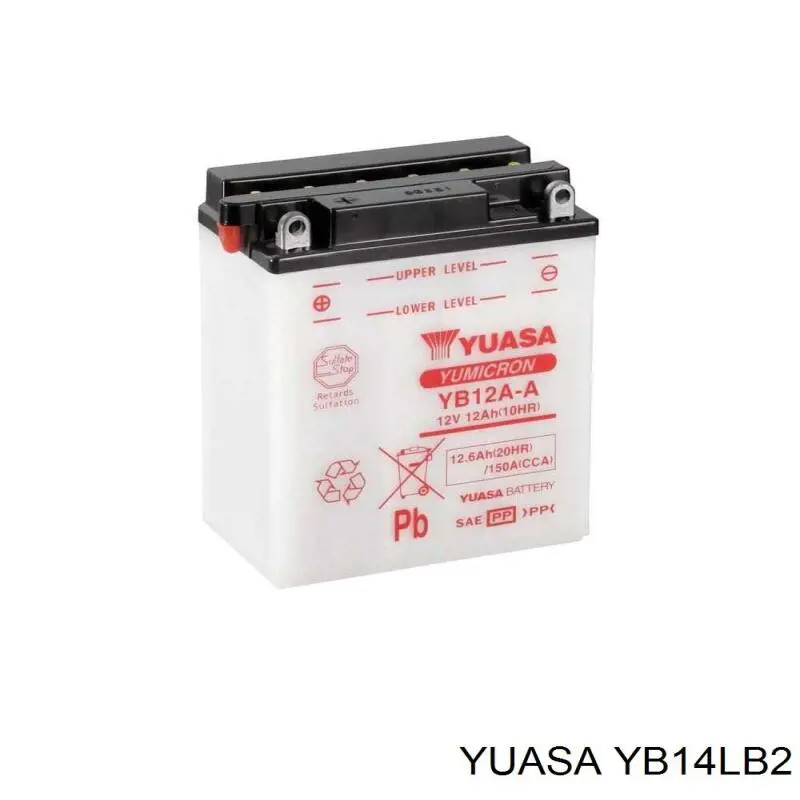 YB14LB2 Yuasa Bateria recarregável (PILHA)