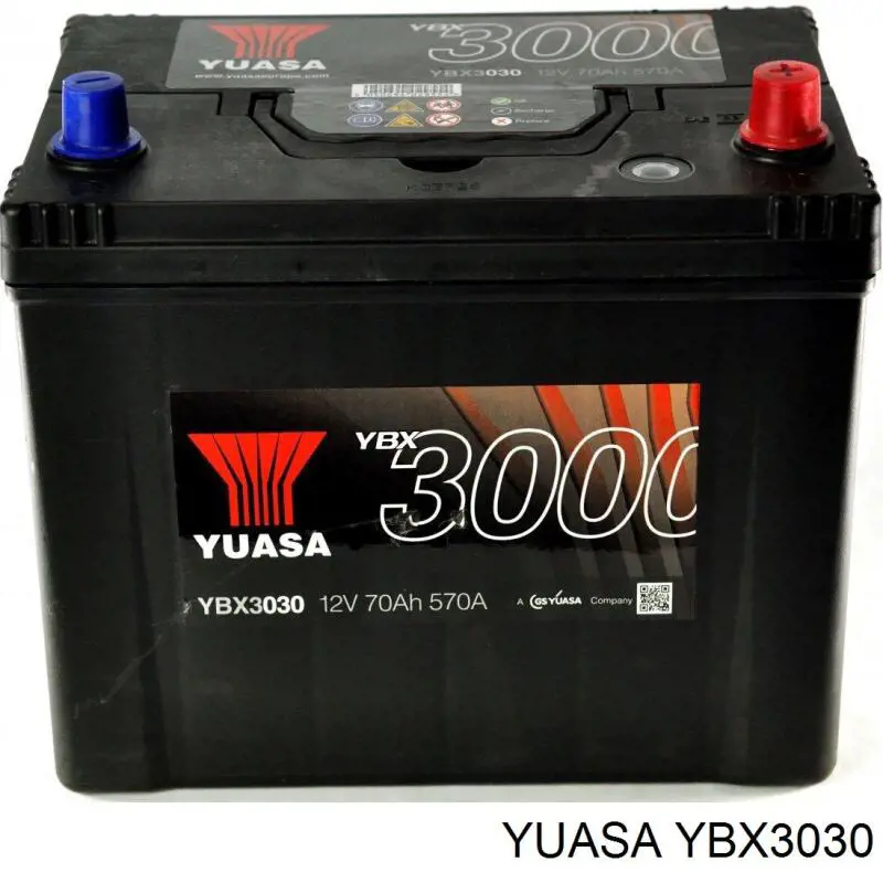 YBX3030 Yuasa Bateria recarregável (PILHA)