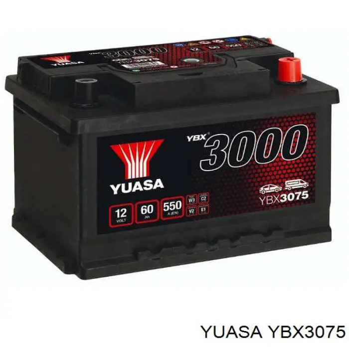 YBX3075 Yuasa Bateria recarregável (PILHA)