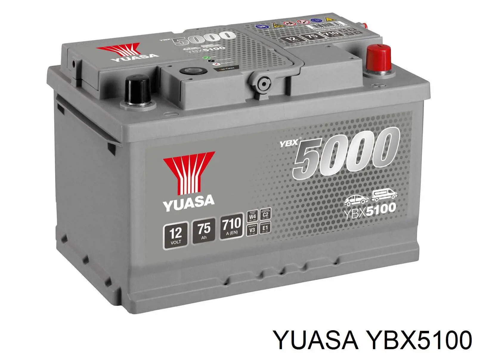 YBX5100 Yuasa Bateria recarregável (PILHA)