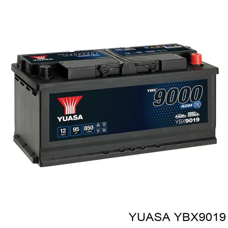 YBX9019 Yuasa Bateria recarregável (PILHA)