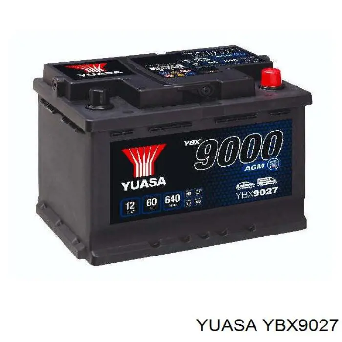 YBX9027 Yuasa Bateria recarregável (PILHA)