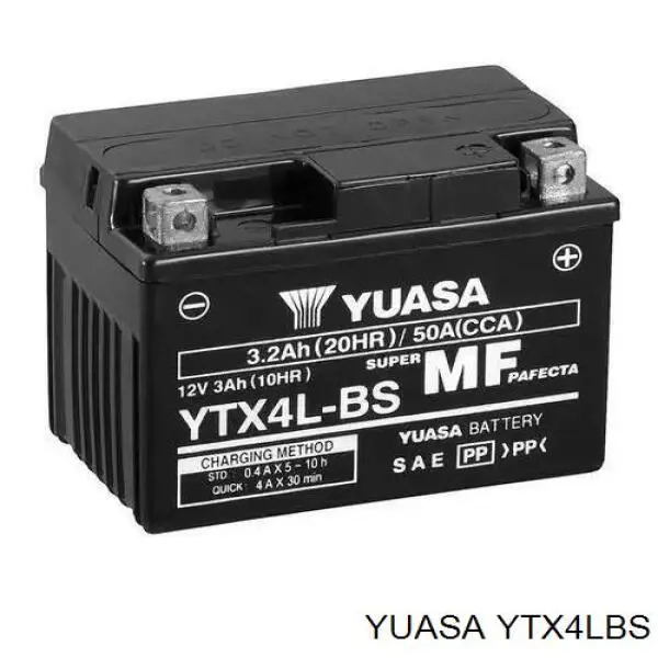 YTX4LBS Yuasa Bateria recarregável (PILHA)