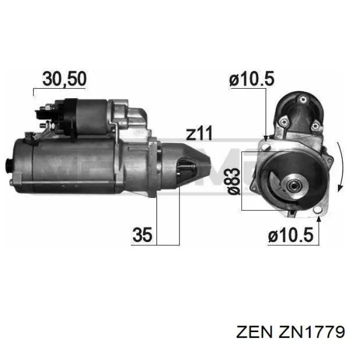 Compre ZN1779 ZEN Motor de arranco