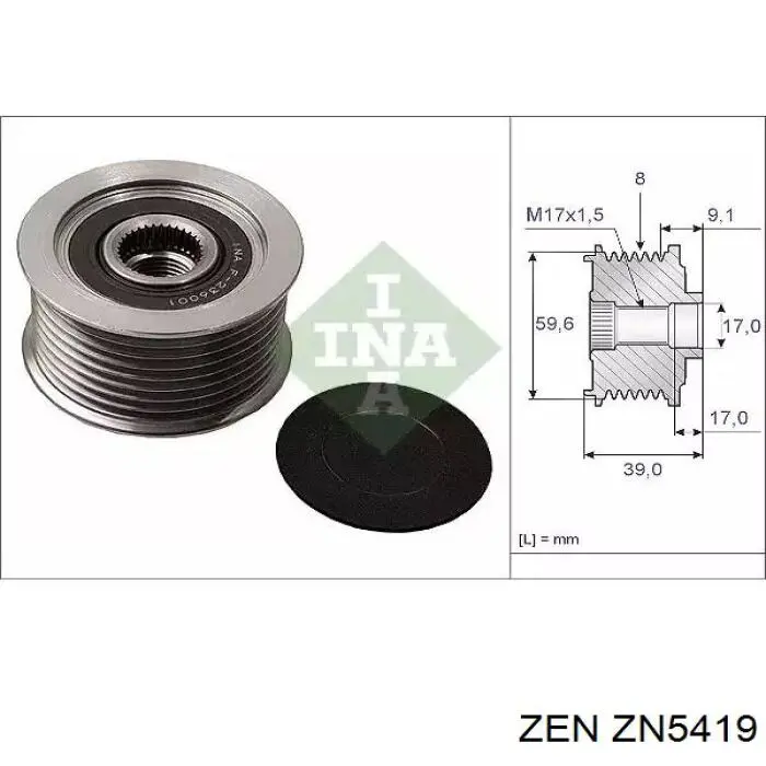 Compre ZN5419 ZEN Polia do gerador