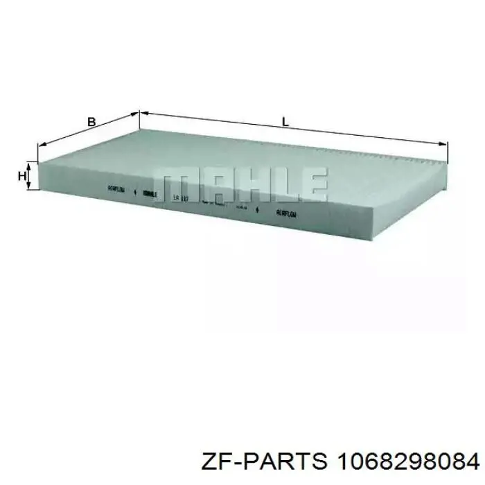 1068298084 ZF Parts Kit de serviço para a substituição de óleo na Caixa Automática de Mudança