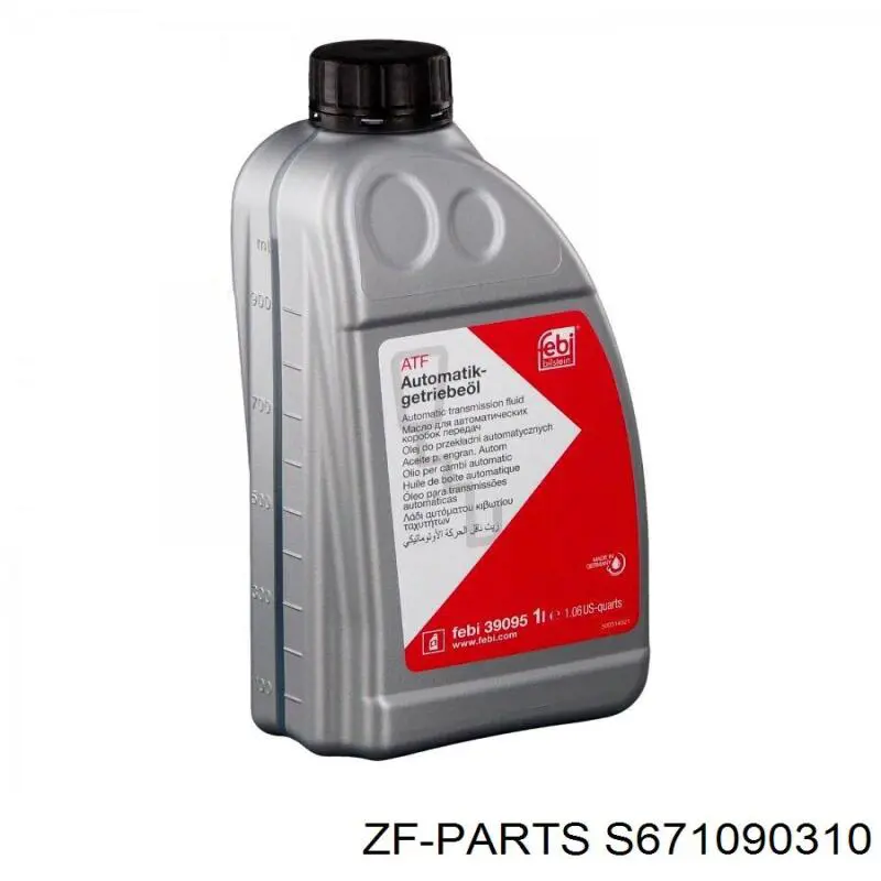 Óleo de transmissão ZF Parts S671090310