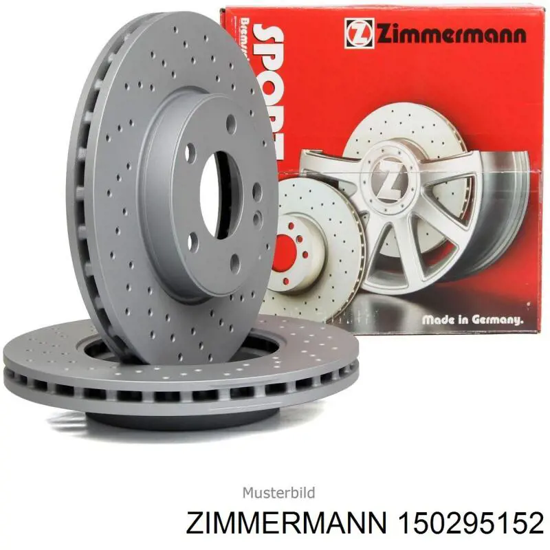 Compre 150295152 Zimmermann Disco do freio dianteiro