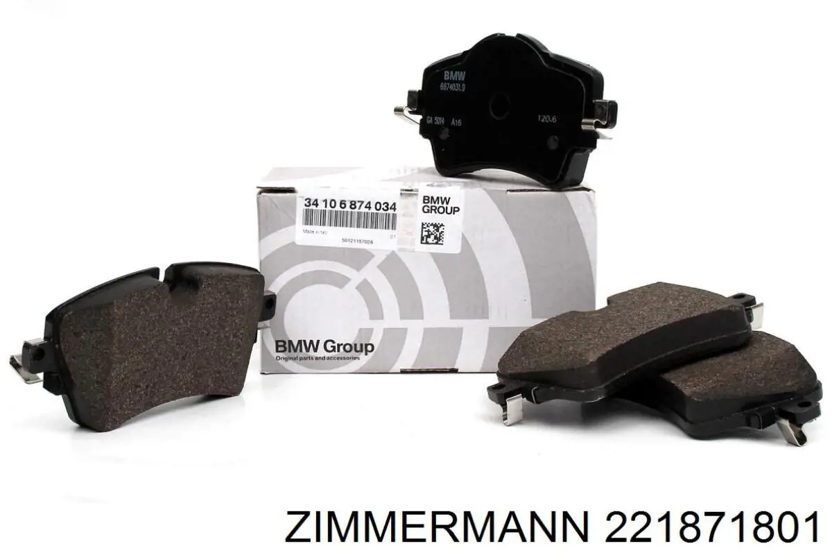 Compre 221871801 Zimmermann Sapatas do freio dianteiras de disco