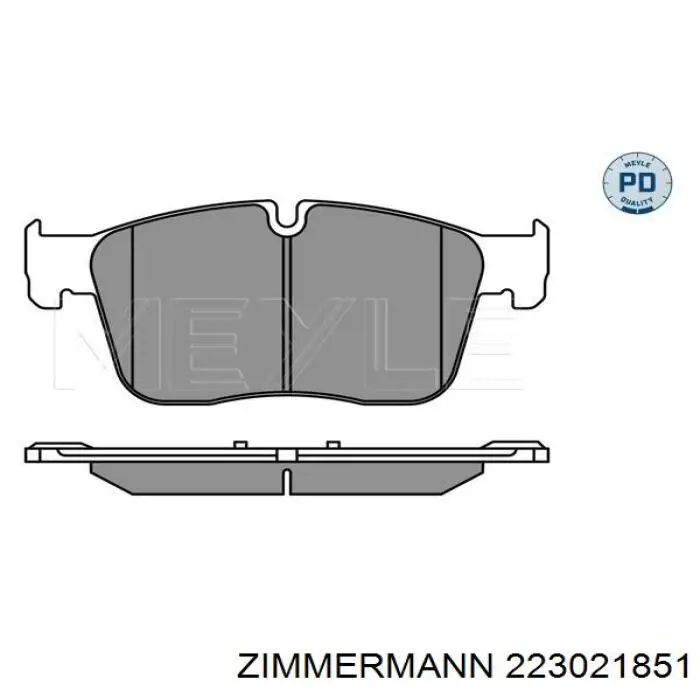 Sapatas do freio dianteiras de disco Zimmermann 223021851 preço, a partir de 61,49 USD