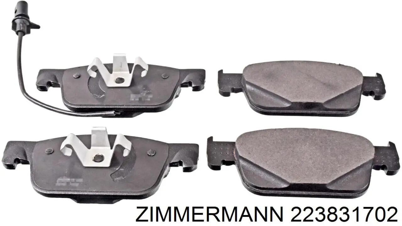 Sapatas do freio dianteiras de disco Zimmermann 223831702 preço, a partir de 54,88 USD