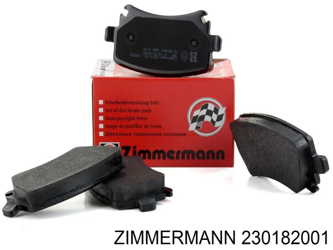 Compre 230182001 Zimmermann Sapatas do freio dianteiras de disco