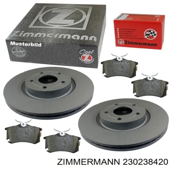 Compre 230238420 Zimmermann Disco do freio dianteiro