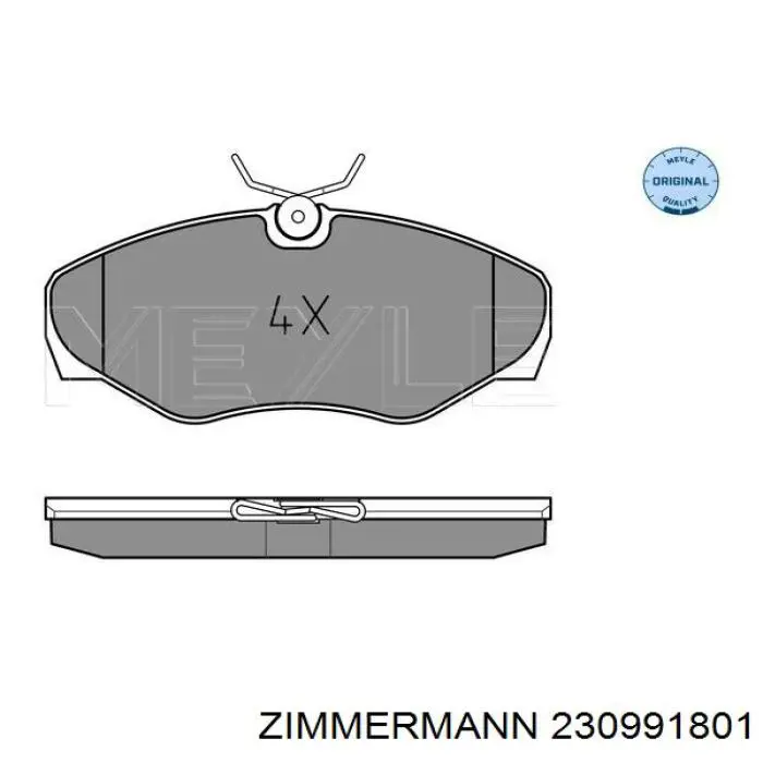 Sapatas do freio dianteiras de disco Zimmermann 230991801 preço, a partir de 29,98 USD