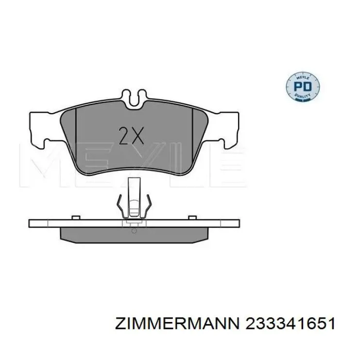 Sapatas do freio traseiras de disco Zimmermann 233341651 preço, a partir de 28,34 USD