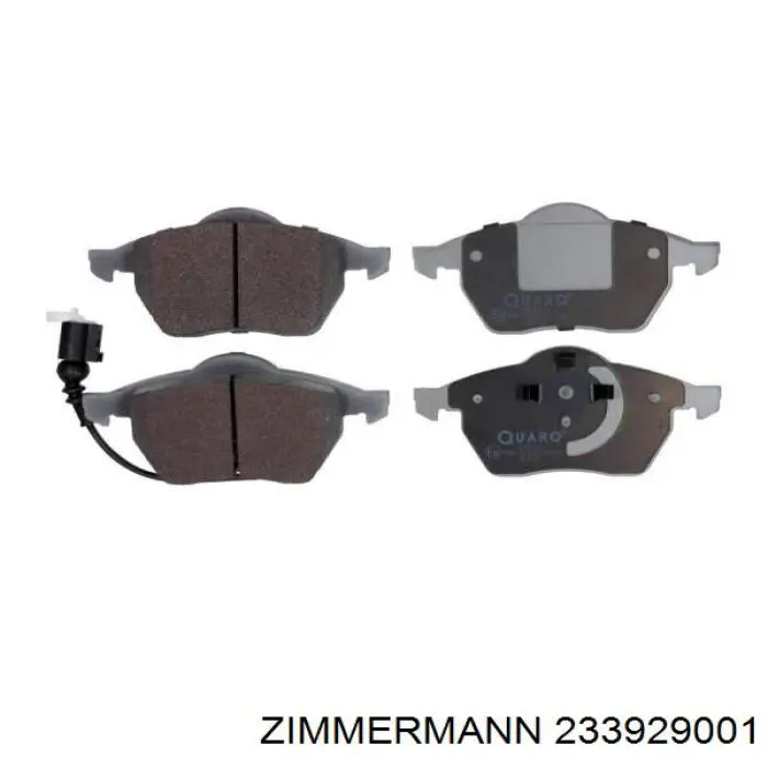 Compre 233929001 Zimmermann Sapatas do freio dianteiras de disco