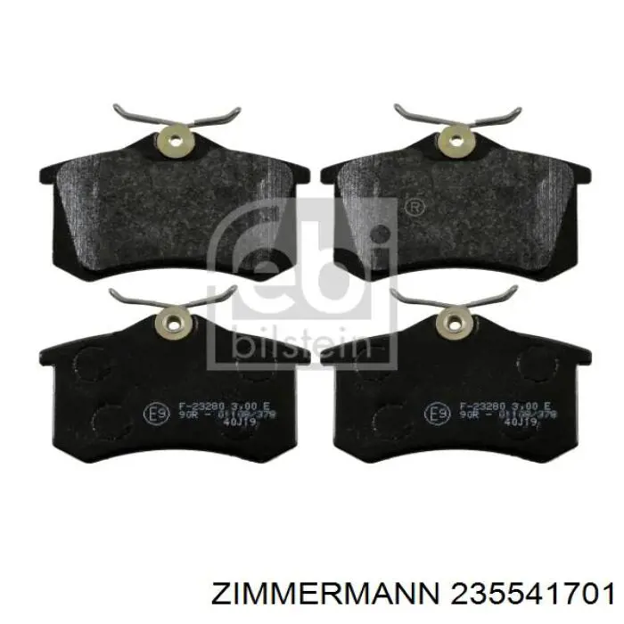 Compre 235541701 Zimmermann Sapatas do freio traseiras de disco