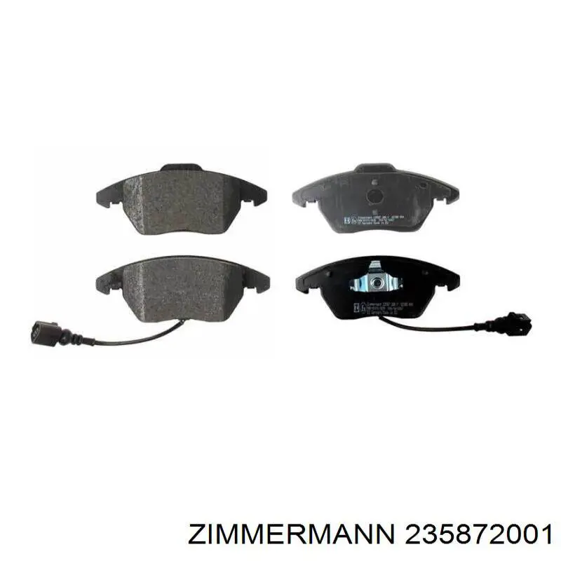 Compre 235872001 Zimmermann Sapatas do freio dianteiras de disco
