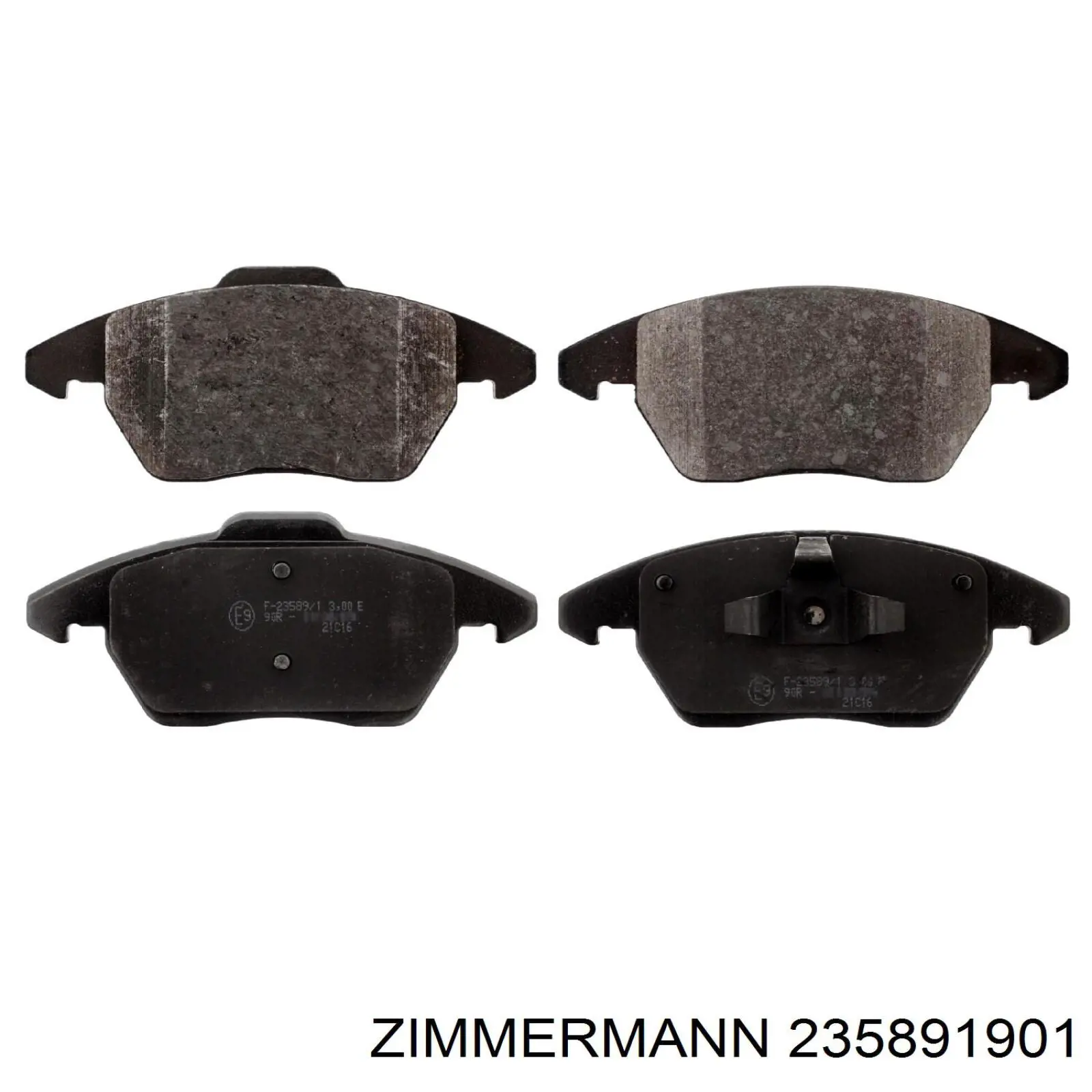 Compre 235891901 Zimmermann Sapatas do freio dianteiras de disco