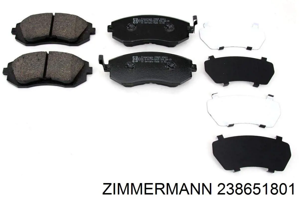 Compre 238651801 Zimmermann Sapatas do freio dianteiras de disco