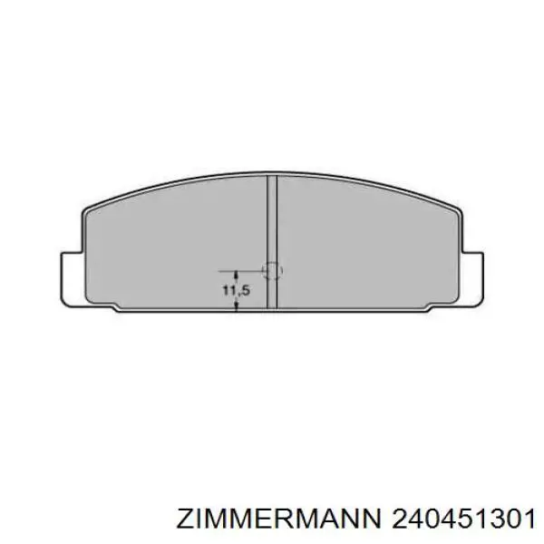Compre 240451301 Zimmermann Sapatas do freio traseiras de disco